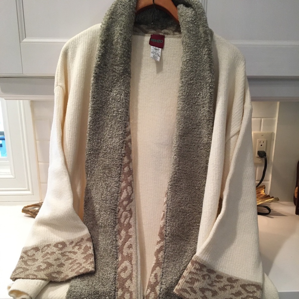 Beautiful knit Kenzo Paris jacket size Large